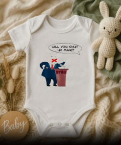 Will you shut up man Trump Biden Baby Onesie