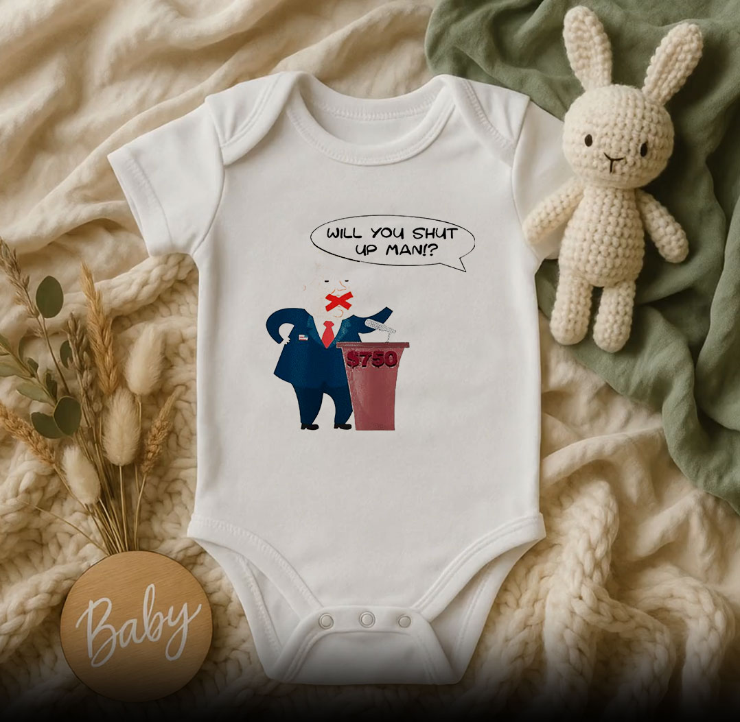 Will you shut up man Trump Biden Baby Onesie 510x498 image Will you shut up man Trump Biden Baby Onesie 510x498 Will You Shut Up Man Trump Biden Baby Onesie