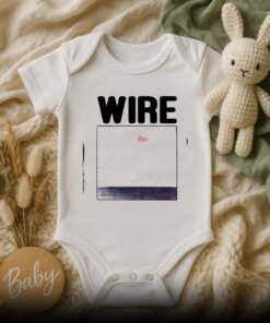 Wire Pink Flag Retro Baby Onesie