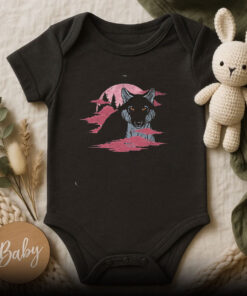 Wolf Moon Woods Wolves Baby Onesie