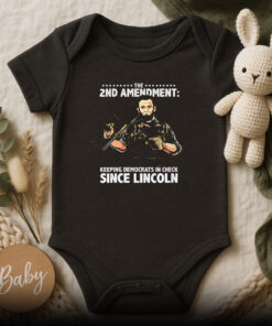 Womens Abraham Lincoln Republican 2nd Amendment Supporter Baby Onesie