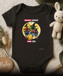 You Can’t Scare Me I Have Pugs Avengers Halloween Baby Onesie