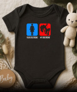 Your girlfriend my girlfriend Baby Onesie