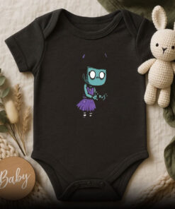 Zombie Girl Cartoon Baby Onesie