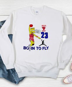 Bart Simpson Bulls Born To Fly Sweatshirt