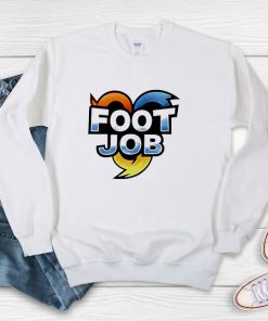 Footjob Heroes Logo Meme Sweatshirt