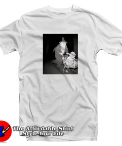 Gandalf Pushing Gollum In Shopping Cart T Shirt