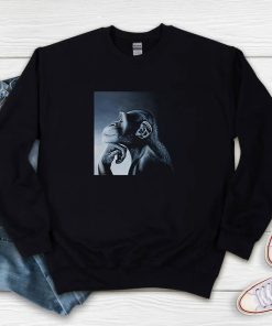 Monkey Rage Bait Meme Sweatshirt